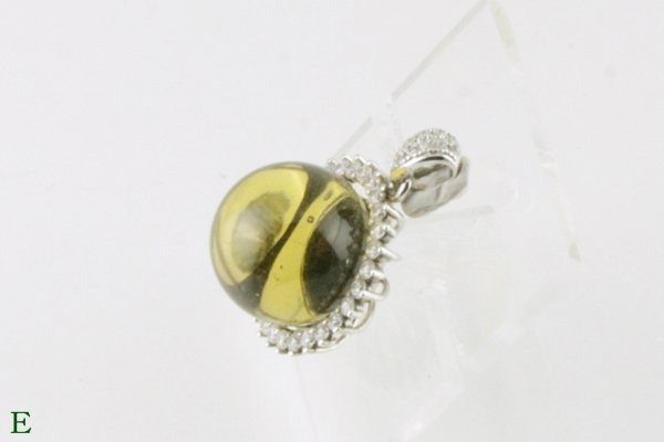 画像13: ブルーアンバーペンダント (13)