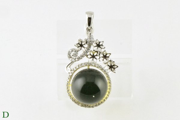 画像10: ブルーアンバーペンダント (10)