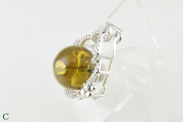 画像9: ブルーアンバーペンダント (9)