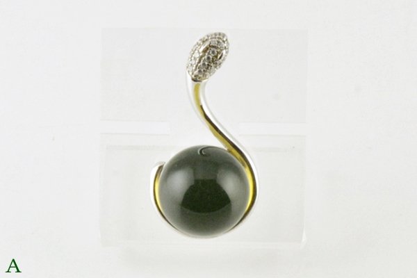 画像4: ブルーアンバーペンダント (4)