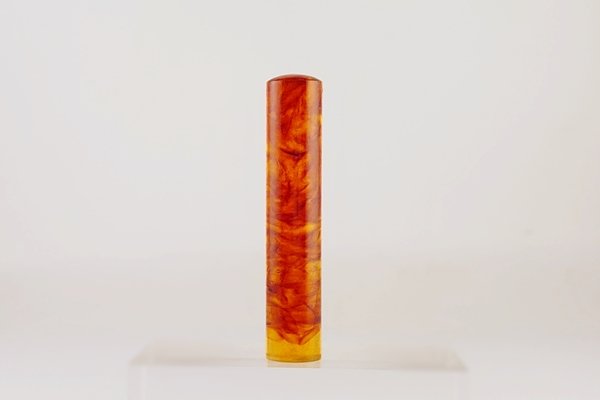 琥珀印鑑 トランジェント 12mm 【銀行印・認印】 - 久慈琥珀