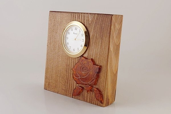 画像1: 琥珀置時計 (1)