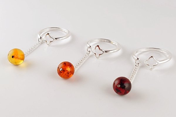 画像3: 琥珀リング (3)