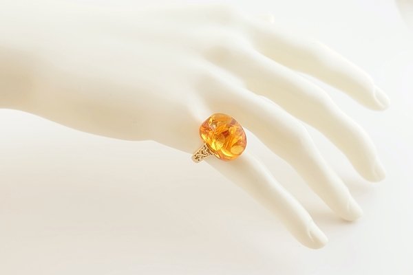 画像7: 琥珀リング (7)