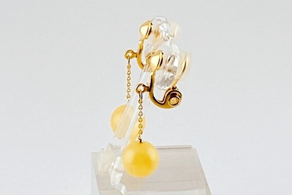 画像3: 琥珀イヤリング (3)