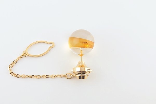 画像3: 虫入り琥珀タイタック (3)