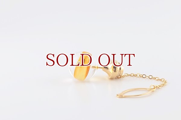 画像2: 虫入り琥珀タイタック (2)