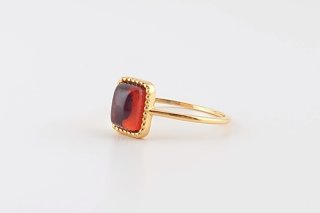 完全受注生産品】久慈琥珀_Amber baby ring（刻印サービス