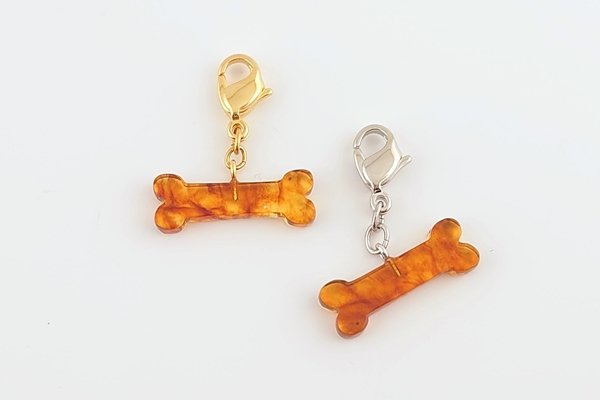 画像1: 琥珀チャーム (1)