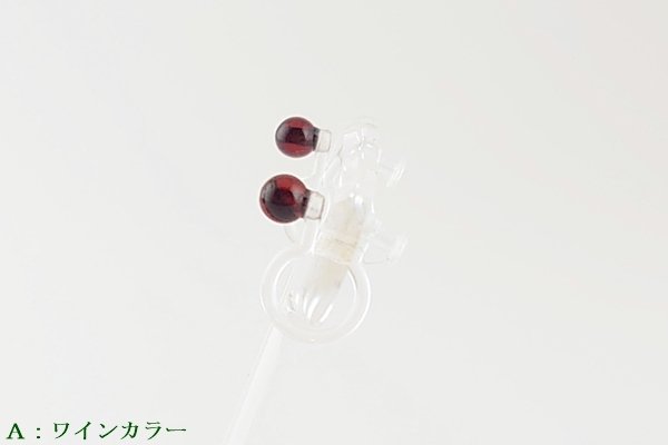 画像6: 琥珀ノンホールピアス (6)