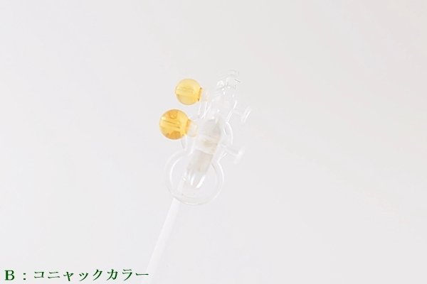 画像10: 琥珀ノンホールピアス (10)