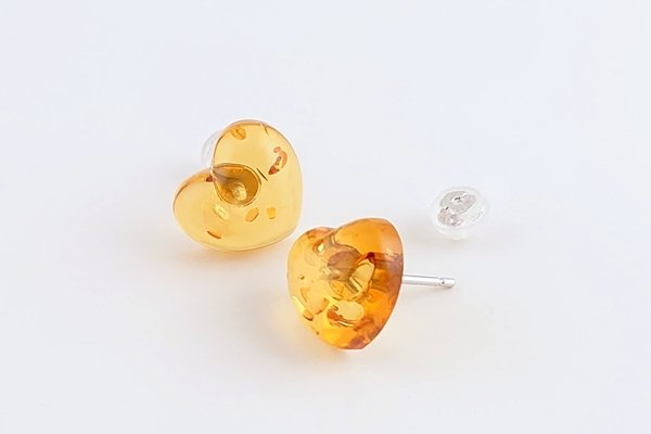 画像5: 琥珀ピアス (5)