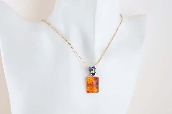 画像5: 琥珀ペンダント (5)