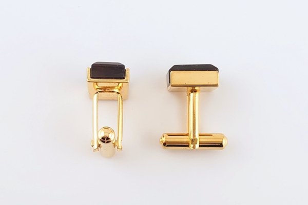 画像2: 久慈産琥珀カフス (2)