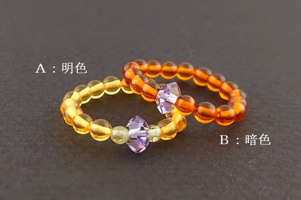画像2: 琥珀リング (2)