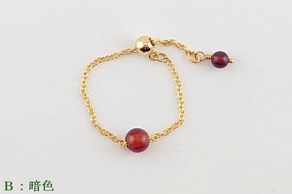 画像7: 琥珀リング (7)