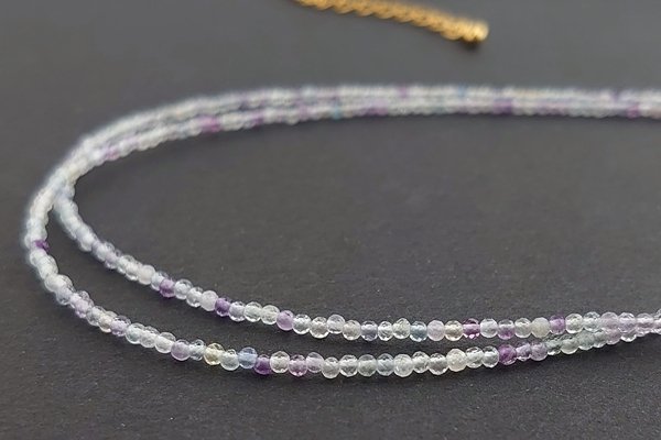 画像2: 天然石ネックレス（フローライト） (2)
