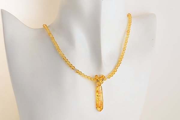 画像6: 琥珀ペンダント（ネックレス付き） (6)