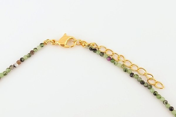 画像4: 天然石ネックレス（ルビーインゾイサイト） (4)