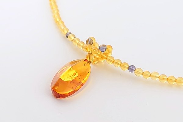 画像3: 琥珀ペンダント（ネックレス付き） (3)