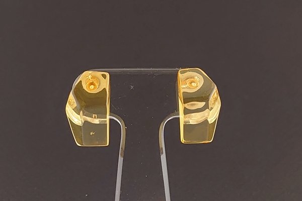 画像1: 琥珀ピアス (1)
