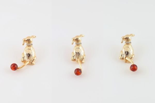 画像2: 琥珀ブローチ (2)