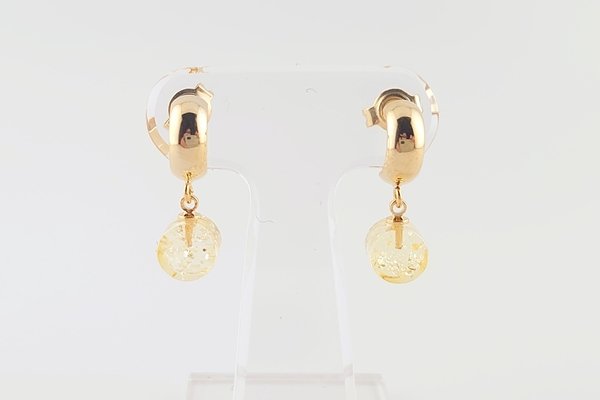 画像3: 琥珀ピアス (3)