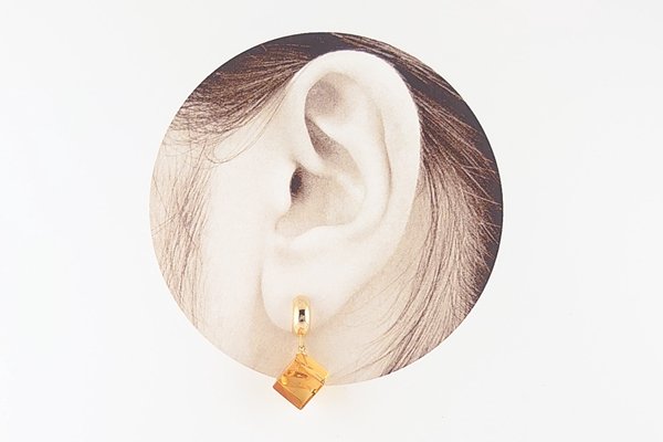 画像6: 琥珀ピアス (6)