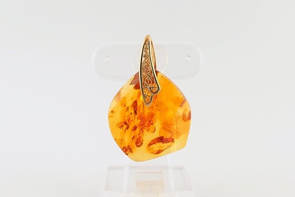 琥珀　銀装飾花瓶　高さ約15.3㎝　東さ7-0601① Hammershøi 晶透琥珀花瓶（H 14cm） | 北歐櫥窗NORDIC