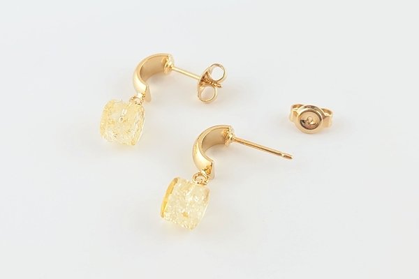 画像7: 琥珀ピアス (7)