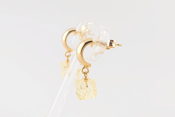 画像5: 琥珀ピアス (5)