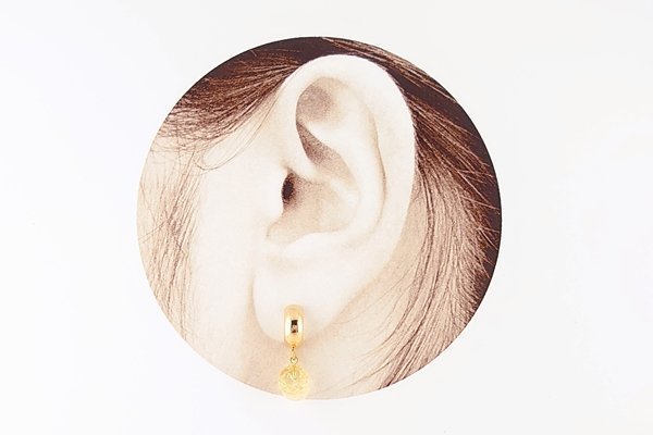 画像8: 琥珀ピアス (8)