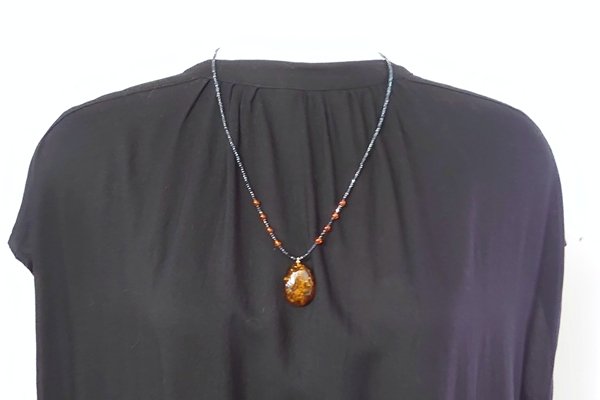 画像5: 琥珀ネックレス (5)