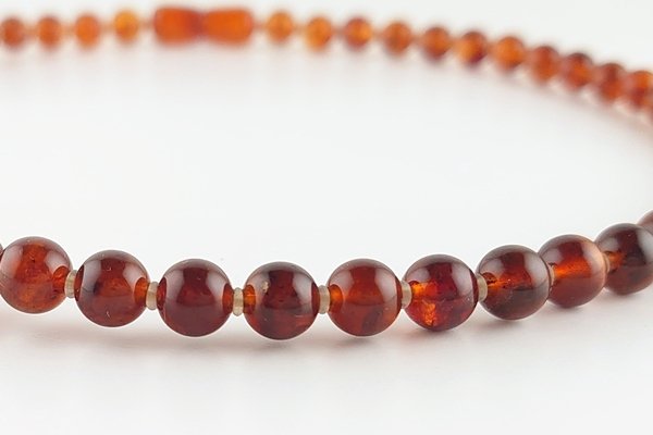 画像2: 久慈産琥珀ネックレス (2)