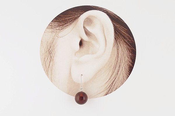 画像5: 久慈産琥珀ピアス (5)