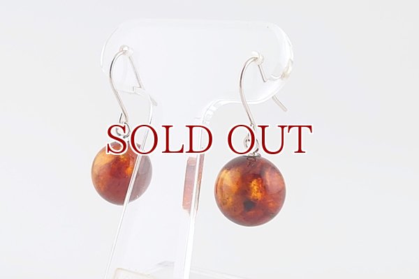 画像2: 久慈産琥珀ピアス (2)