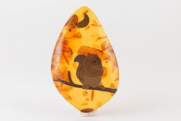 画像2: 琥珀原石（蒔絵） (2)