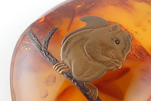 画像8: 琥珀原石（蒔絵） (8)