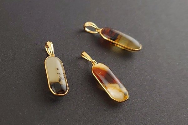 画像2: 琥珀ペンダント (2)