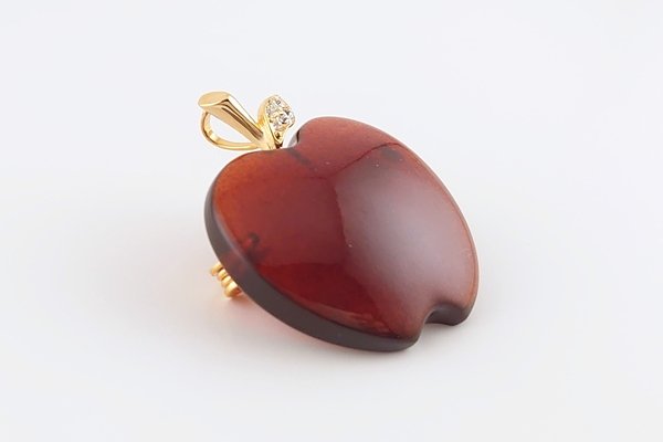 画像3: 琥珀ブローチ（ペンダント兼用） (3)