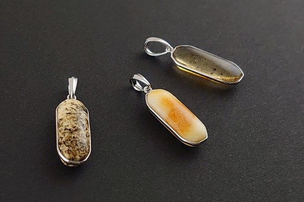 画像2: 琥珀ペンダント (2)