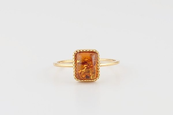 画像2: 琥珀リング (2)