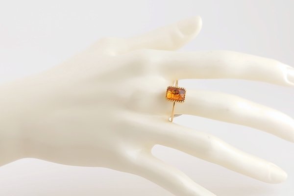 画像5: 琥珀リング (5)