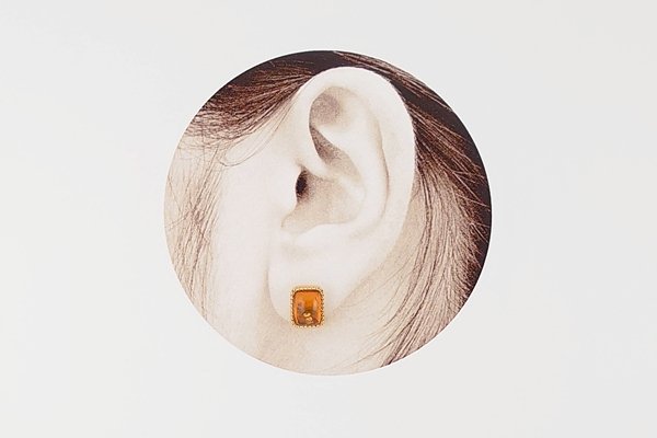 画像7: 琥珀ピアス (7)