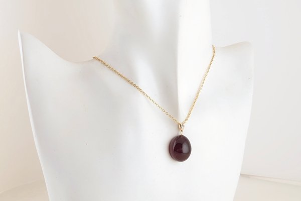 画像5: 久慈産琥珀ペンダント (5)