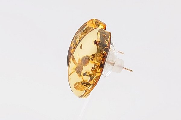 画像3: 琥珀ピアス (3)