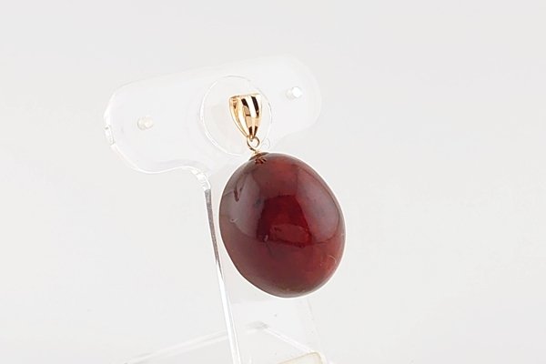 画像4: 久慈産琥珀ペンダント (4)