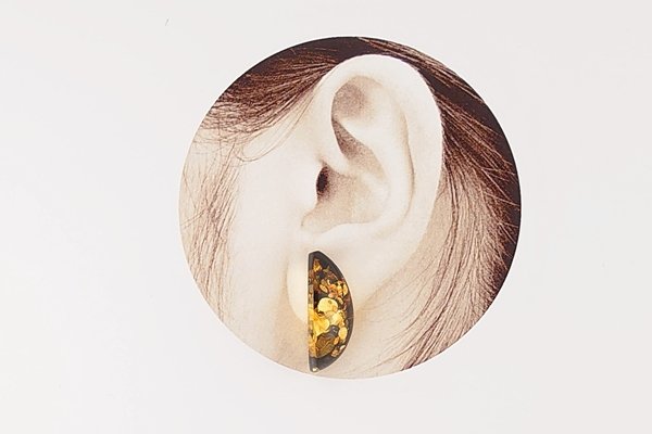 画像6: 琥珀ピアス (6)