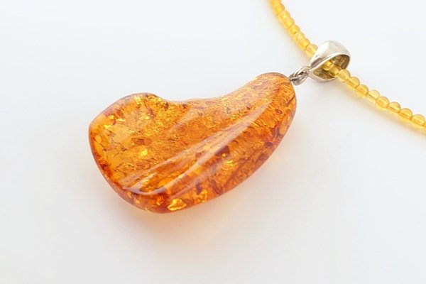 画像3: 琥珀ペンダント（ネックレス付き） (3)