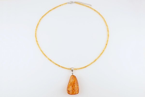 画像4: 琥珀ペンダント（ネックレス付き） (4)